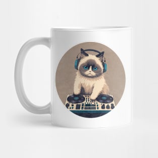 Cute DJ Ragdoll Cat Mug